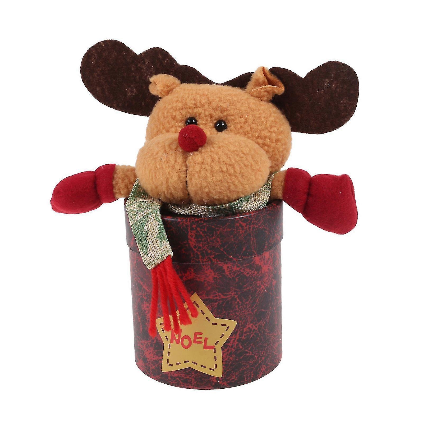 Joyeux Noël Créatif Transparent Bouteille Bouchon Candy Jar
