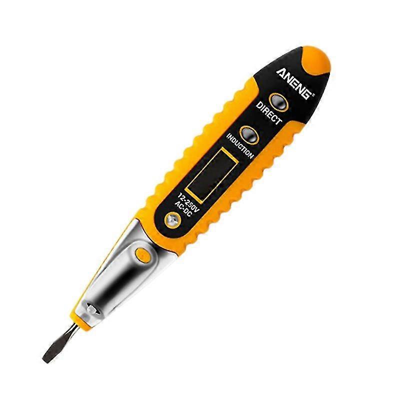 Aneng Voltage Tester Led Lighting Digital Display Safety Induction Electrician Tester(yellow)