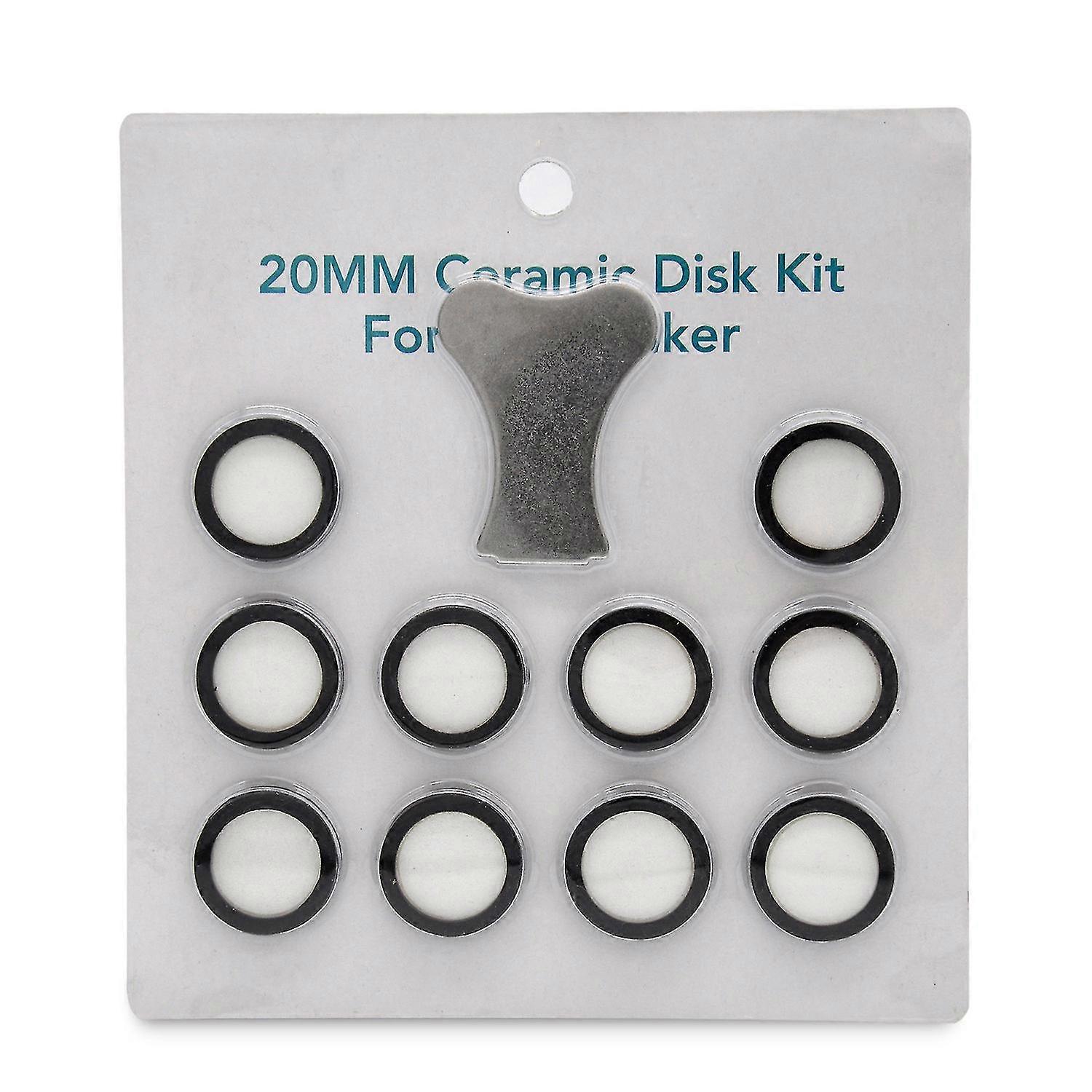 11pcs Mist Maker Maintenance Kit, Ceramic Disk Ceramic Disk Key Replacement Parts Kits For Fog Machi