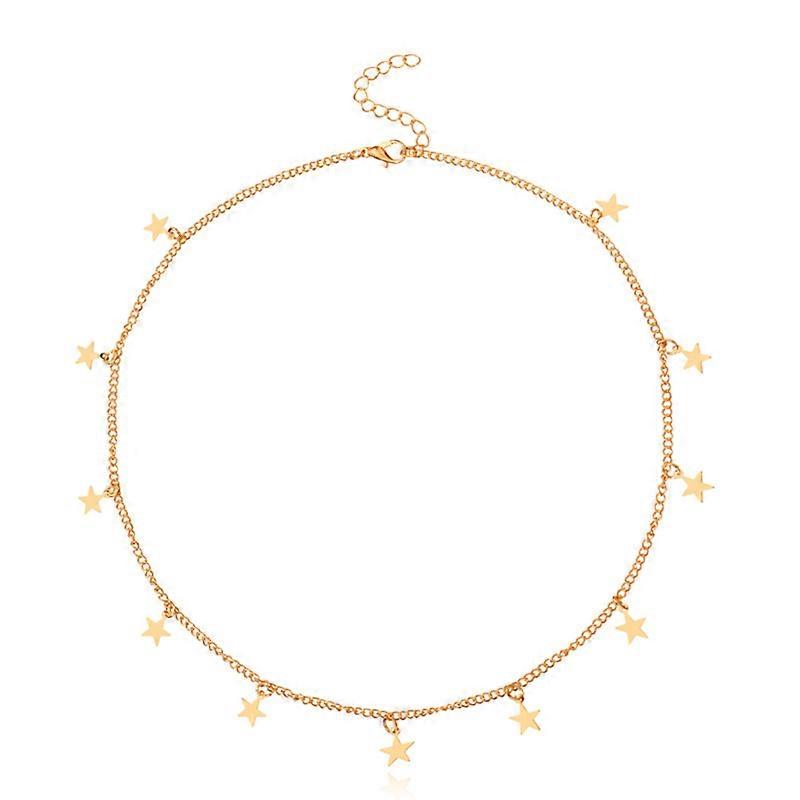 Women's Star Necklace Adjustable, Gold