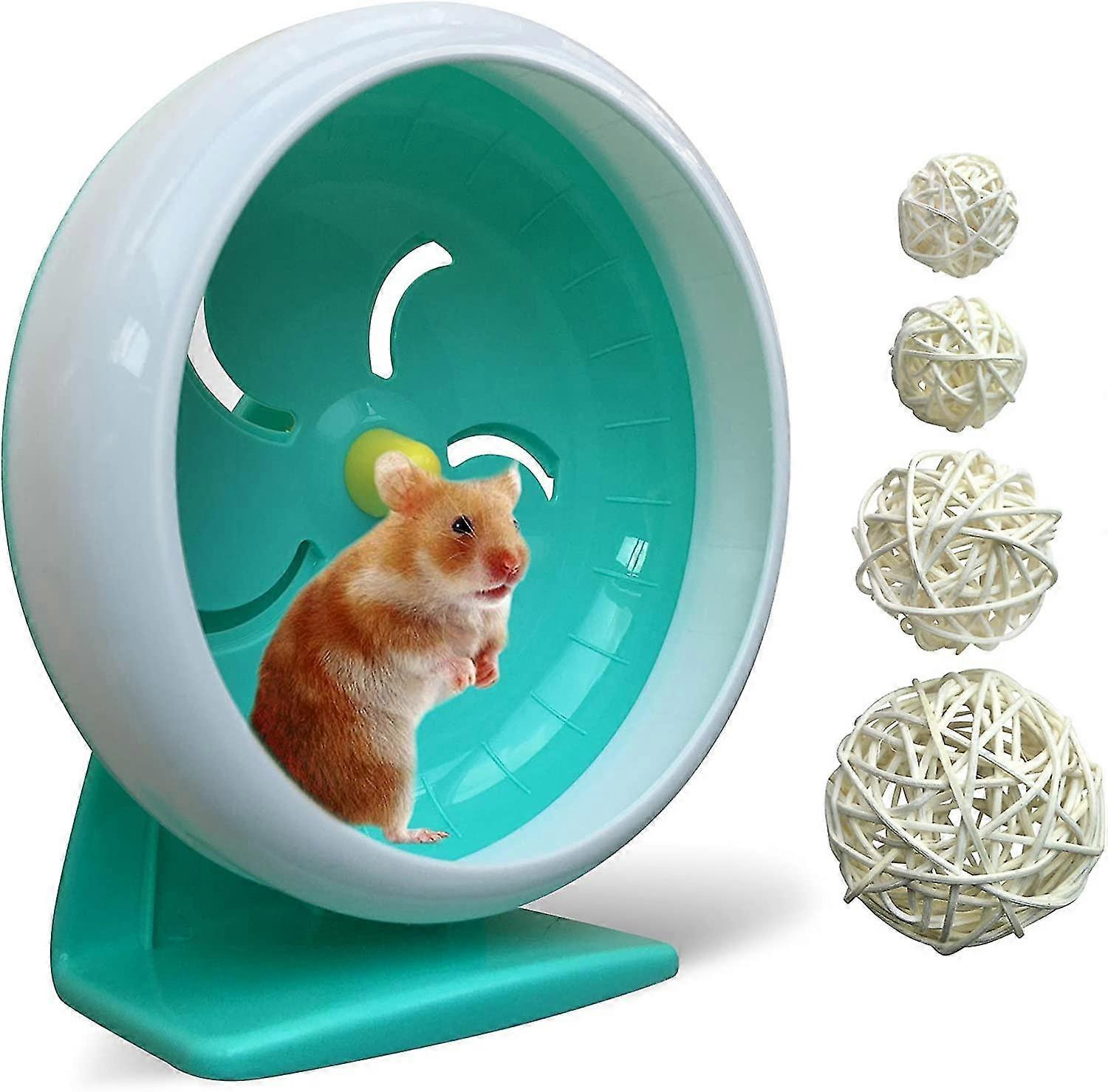 Silent Hamster Wheel, Silent Turntable, Super Quiet Sports Wheel For Hamster, Adjustable Stand Silent Rotating Hamster Wheel, Suitable For Hamsters, R