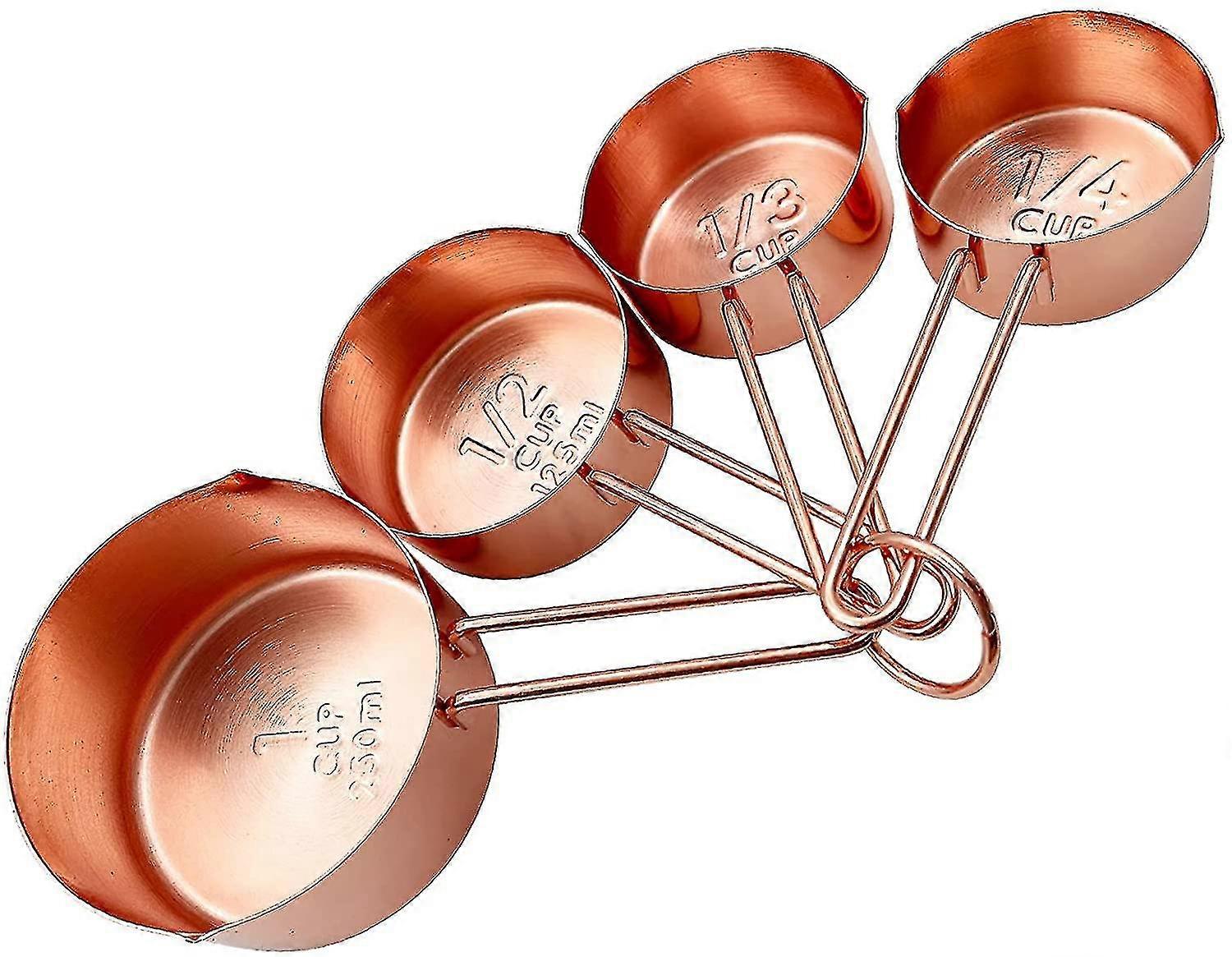 4pcs Cups Set(rosegold-4pcs) 6.5*3.43 Inches