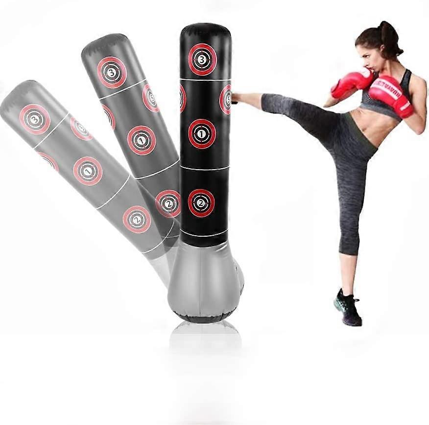 Şişme Kum Torbası, 145 cm Çocuk Kum Torbası Yetişkin Kum Torbası Tumbler Kum Torbası Boks Tekme MMA