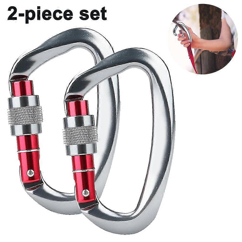 Upgraded Heavy Duty Screwgate Locking Climbing Carabiner Clip