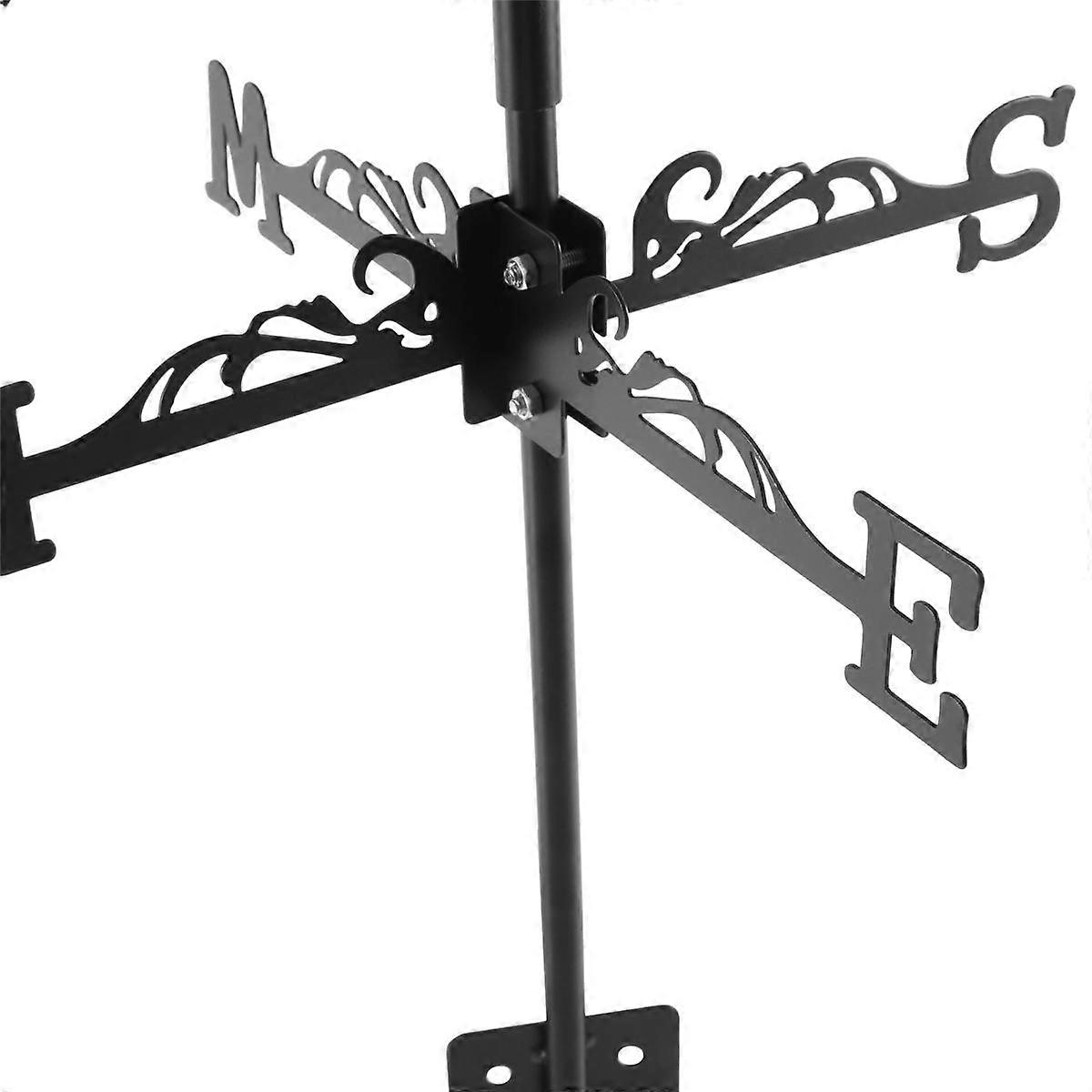 Animal Iron Wind Vane, Rabbit Weather Vane, Roof Weather Vane Wind Direction Indicator Roof Decorat