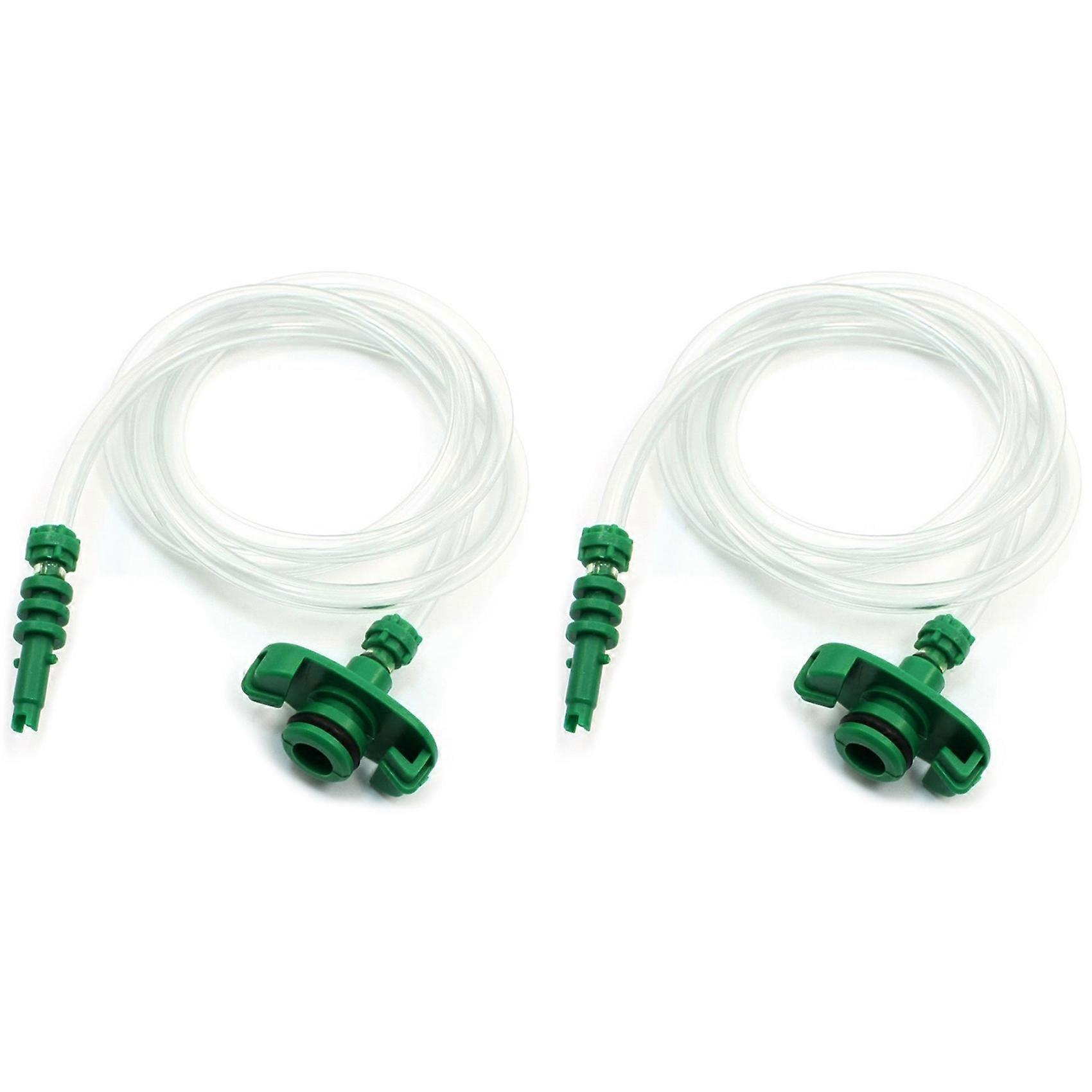 2Pcs 1M 39.41 inch Length Tubing 10Cc Glue Dispenser Syringe Adapter