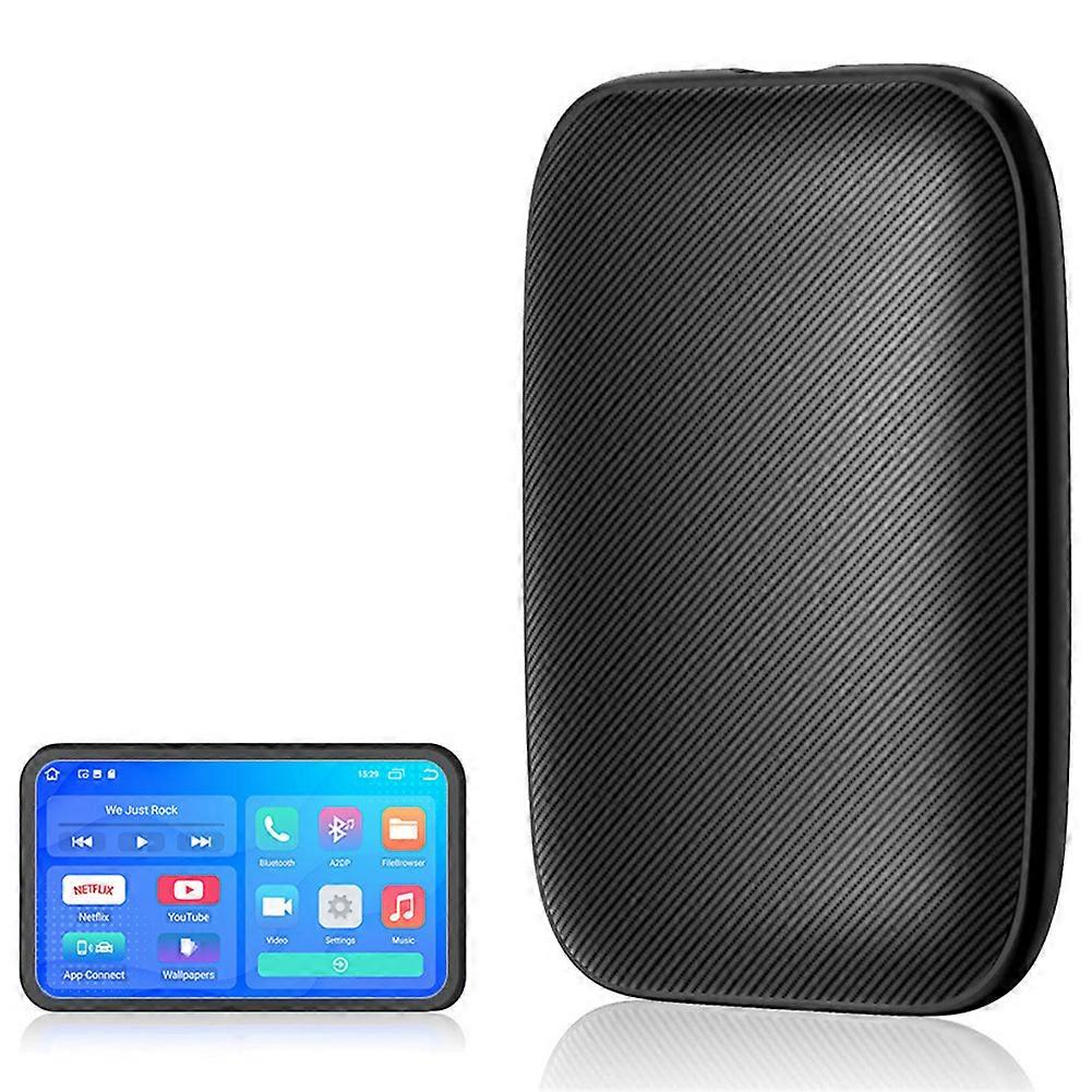 Mini Car AI Box Wireless Carplay Android uto Bluetooth-compatible Wireless Adapter WiFi 2.4+5G TF 256G Multimedia Video Player