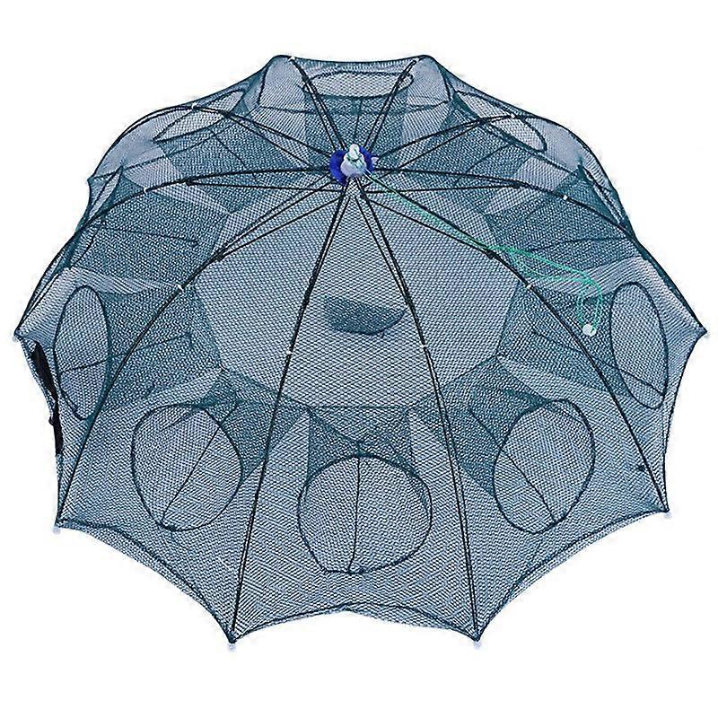 Folded Portable 4/6/8/10/12/16/20 Holes Automatic Fishing Shrimp Trap Fishing Net Fish Shrimp Minnow Crab Baits Cast Mesh Trap