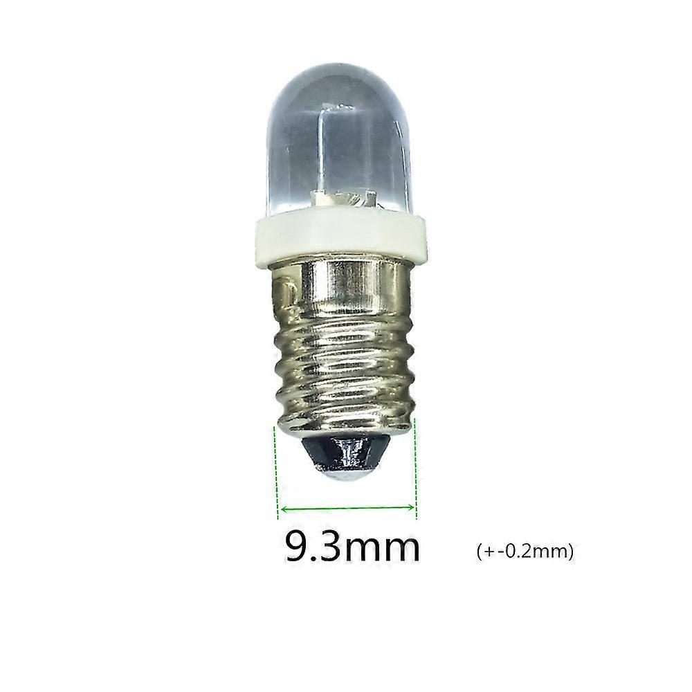 5pcs E10 LED Bulb Flashlight Bulb DC45V E10 3V LED E10 45V LED Bulb E10 6V blue led DC45V E10 12V Indicator bulb 18V E10 24V