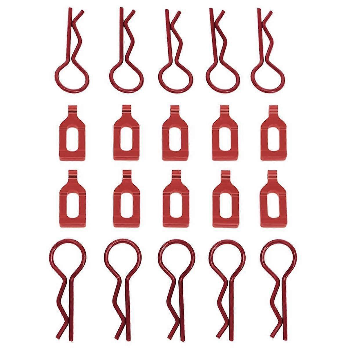 Alloy Car Shell Buckle, Car Shell Clip Pull Ring, Suitable For 1/8 Remote Control Model Car,red