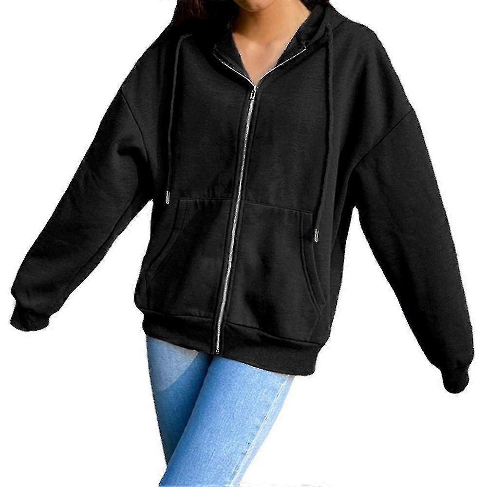 Women's Long Sleeve Zip Sherpa Fleece Pullover - Fuzzy Casual Sweatshirt Coat For Fall & Winter