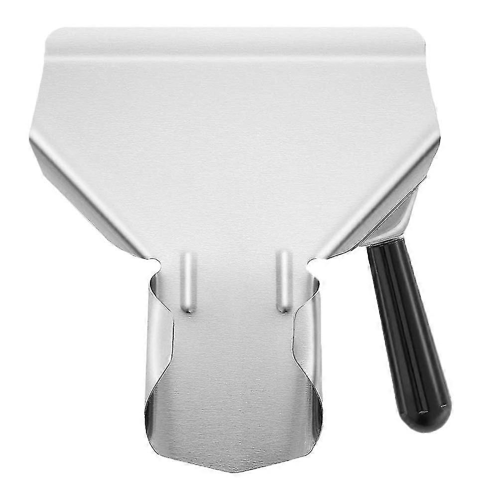 Roestvrij staal friet bagging machine met handvat commercieel voedsel frites friet bagging machine spatel (zilver) (1 stuks)