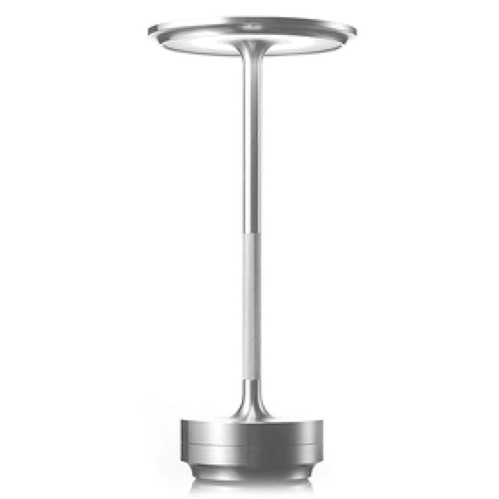 Metallic Cordless Table Lamp Dimmable & Rechargeable Waterproof Desk Light