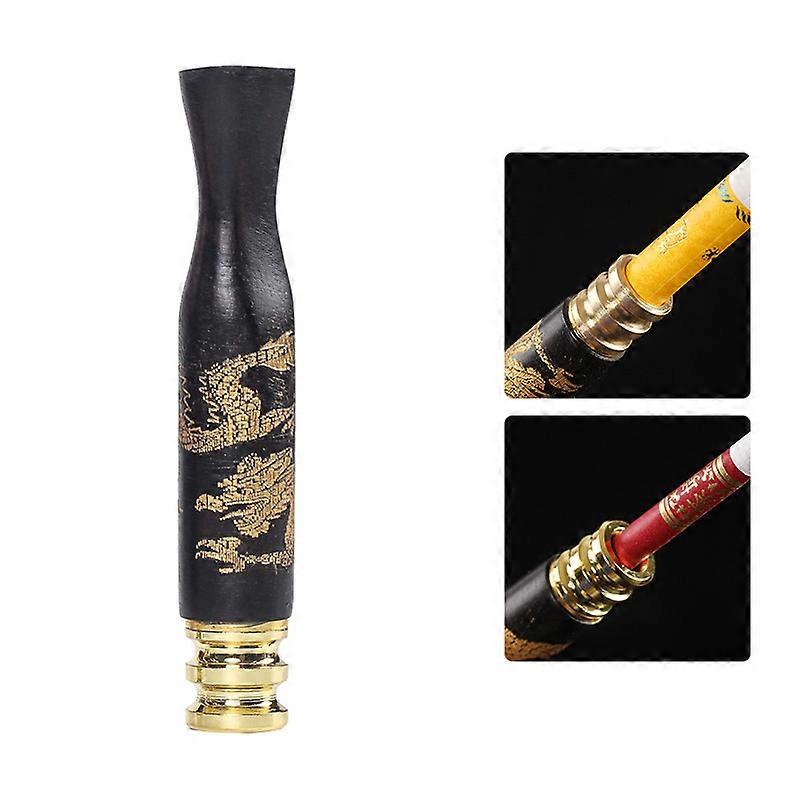 Wooden Tobacco Filter Cigarette Holder For Men Smoking Use Removable Clean Medium and fine dual