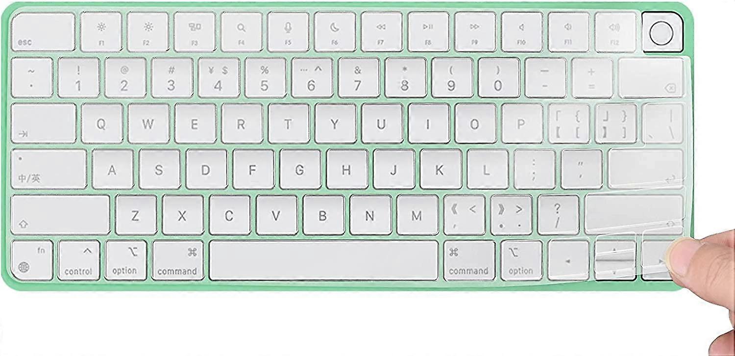 Capa de teclado PIAO para 2021 Apple iMac Magic Keyboard de 24 polegadas com Touch ID, iMac 24 polegadas 2021 Acessórios, TPU ultrafino Apple iMac 24 polegadas A2