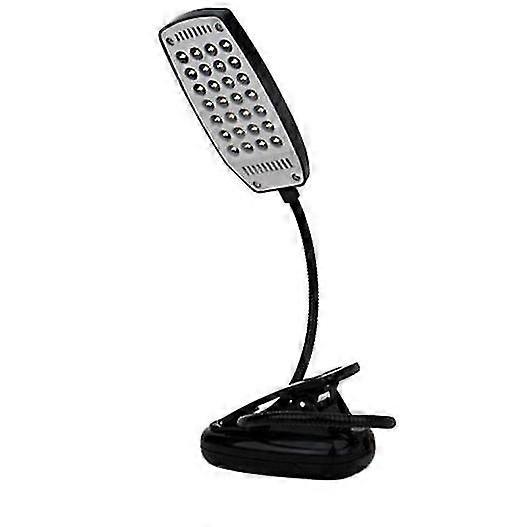 Battery powered desktop keyboard light for easy reading