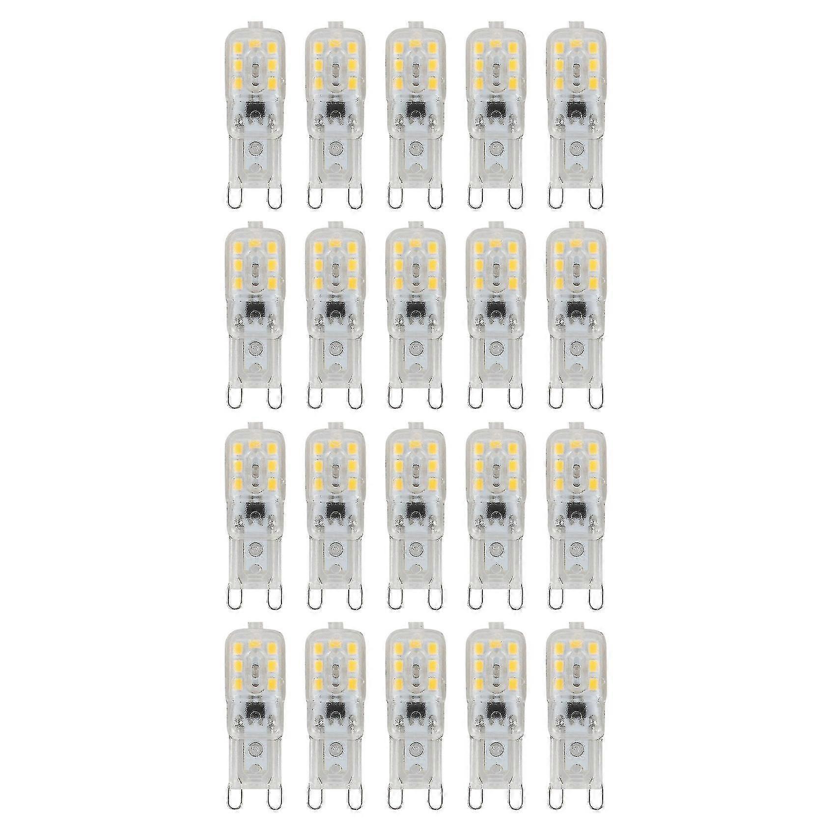 20 X G9 1.5w Led Dimmable Capsule Bulb Replace Light Lamps Ac220-240v, Warm White