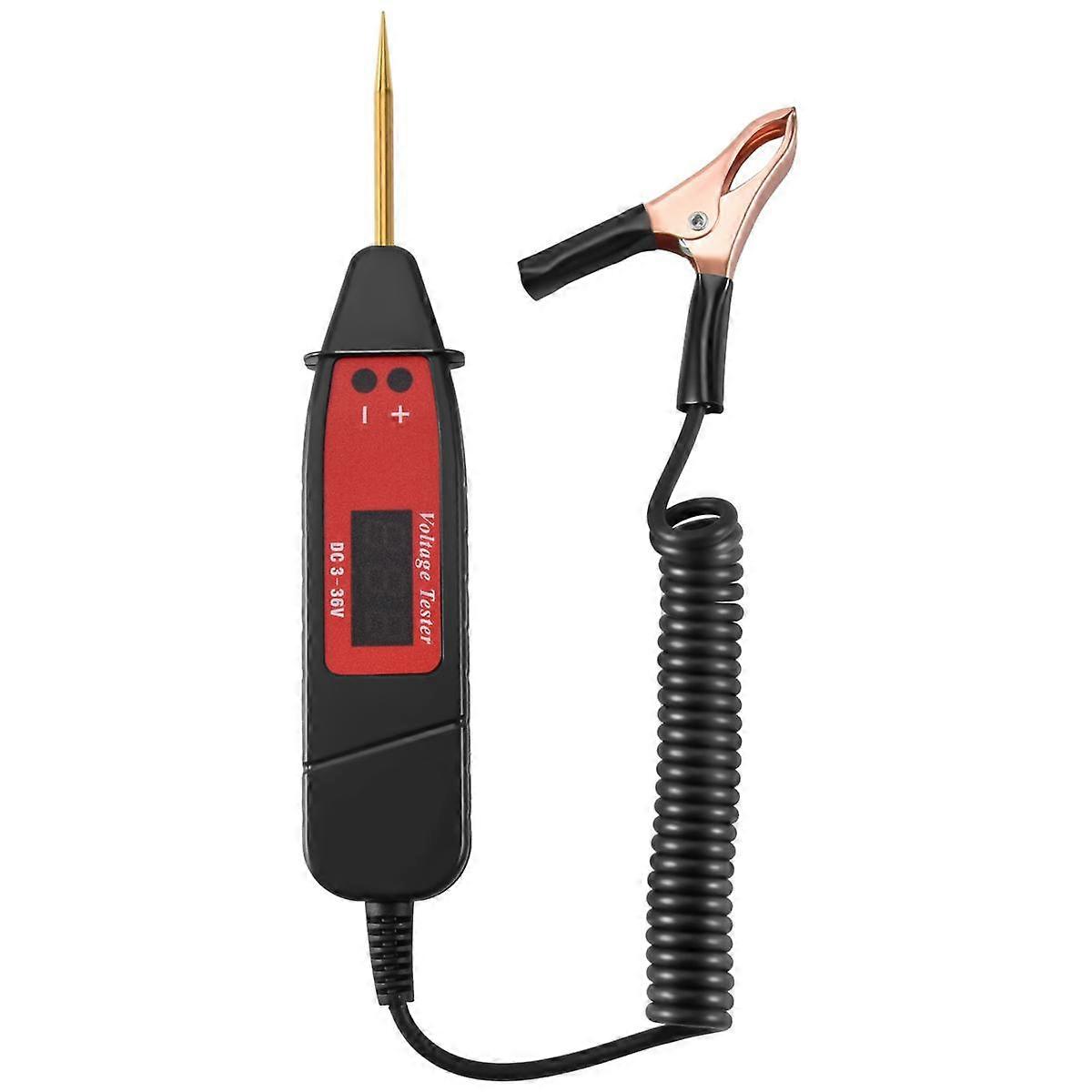 Universal 5-36V Car Digital Lcd Voltage Test Pen Professional Car Tester Pencil Detector With Led Light Car Diagnostic Tool