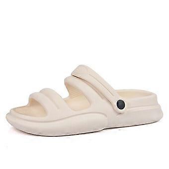 Men's Slip On Fashion Casual Clogs Shoes Waterproof Black Sandals Beach Slippers