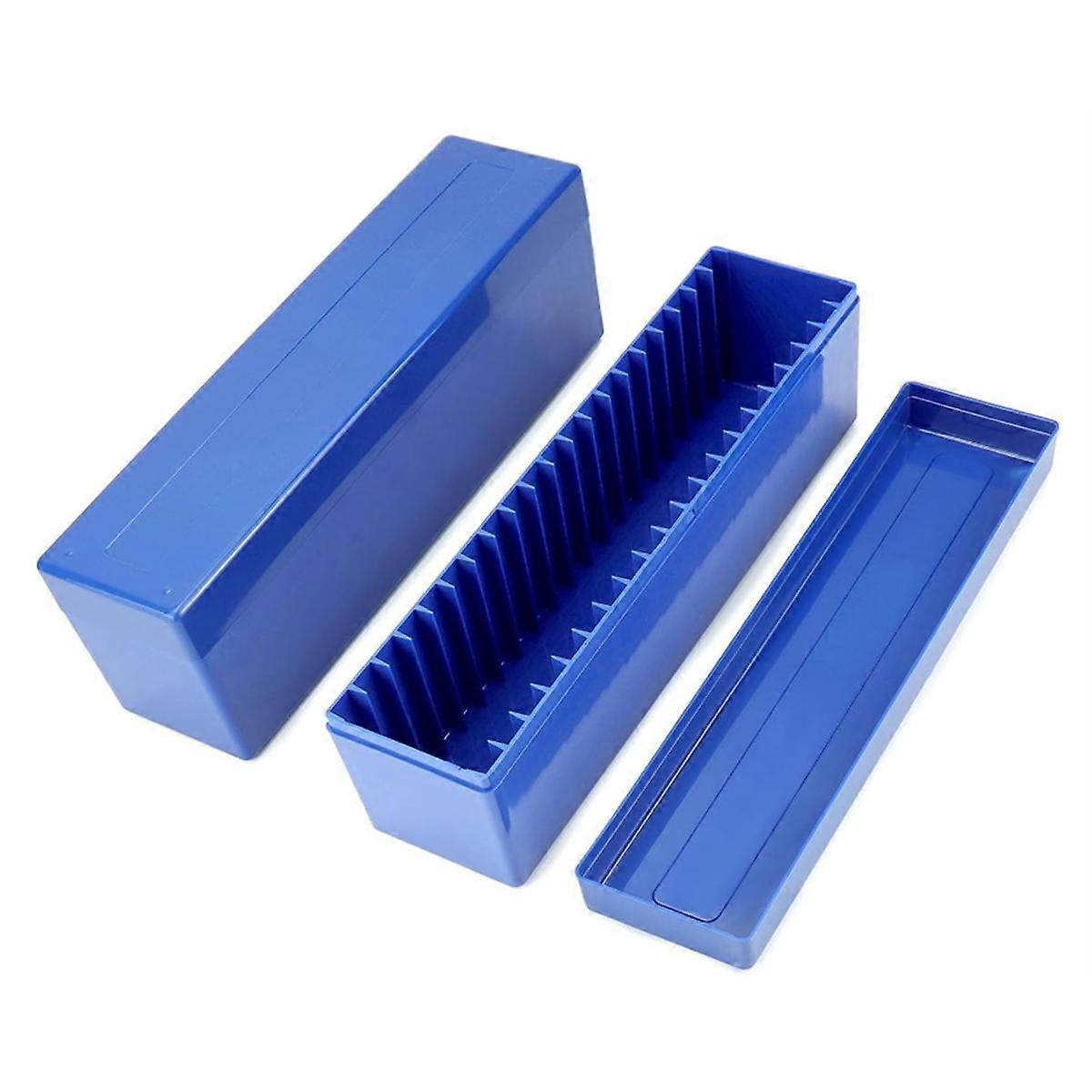 2Pcs Coin Slab Storage Box Compatible with 20 Slab Coin Holders, Plastic Coin Box Coin for Collectors Coin Storage Blue