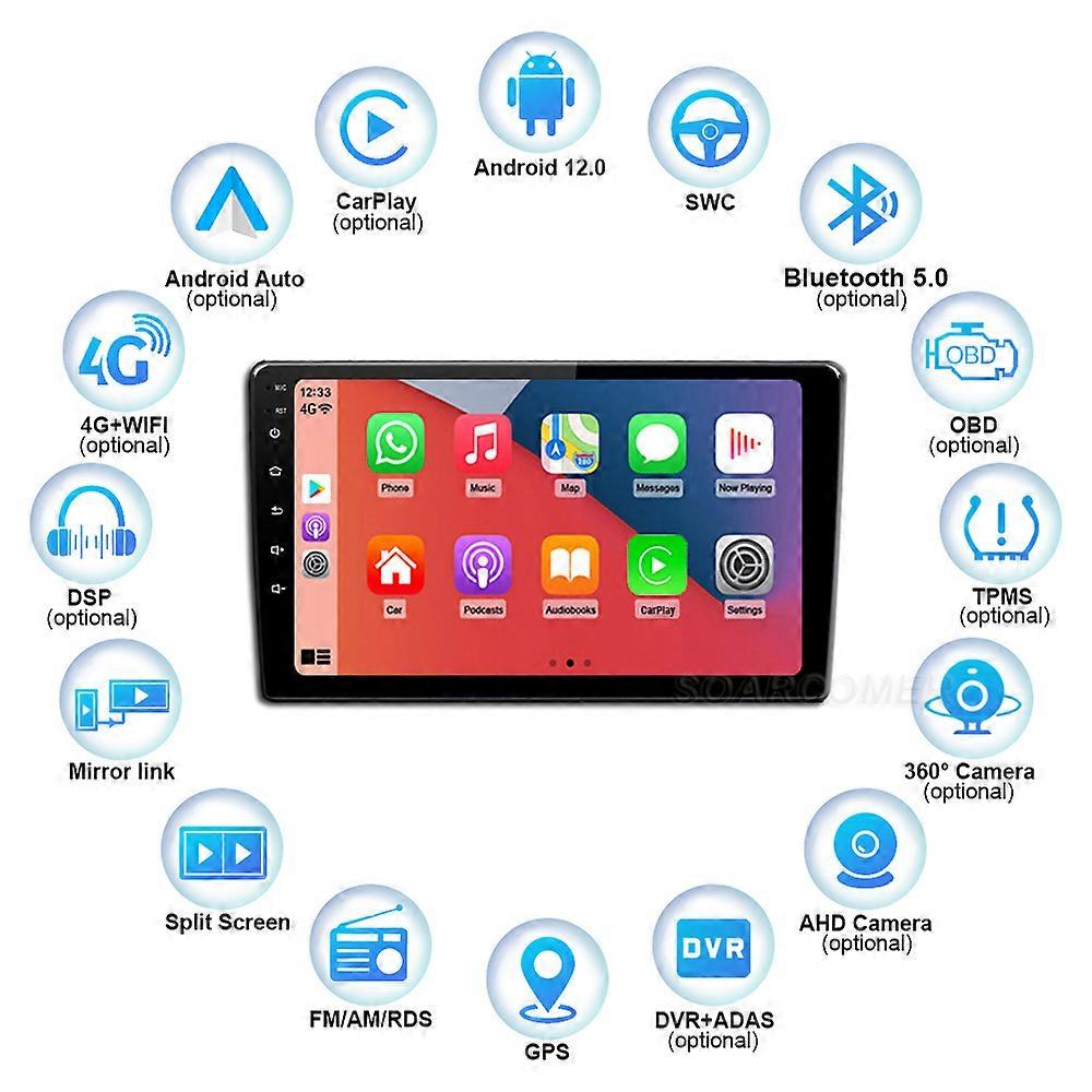 Android 12 Pour Geely Emgrand X7 Vision X6 Haoqing SUV 2014 - 2020 Autoradio Multimédia Lecteur Vidéo Navigation GPS BT 2Din 2 Din