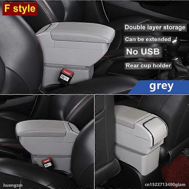 Armrest Box For Citroen C4 Hatchback 2004-2010 Rotatable PU Leather Central Store Content box with Cup holder ashtray USB Interf