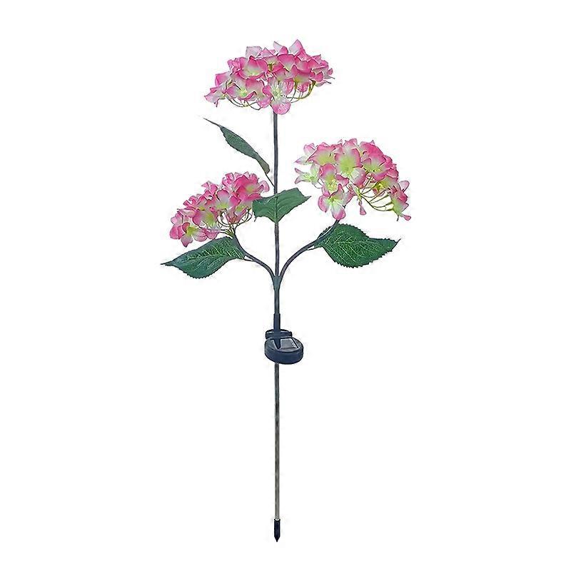 3 Heads Hydrangea Ground Light LED Solar Path Yard Lights for Courtyard