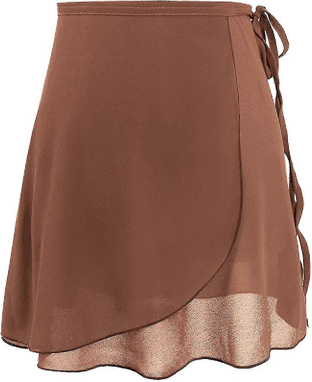Kvinner Chiffon Wrap Ballett Dans Skjørt S-2XL