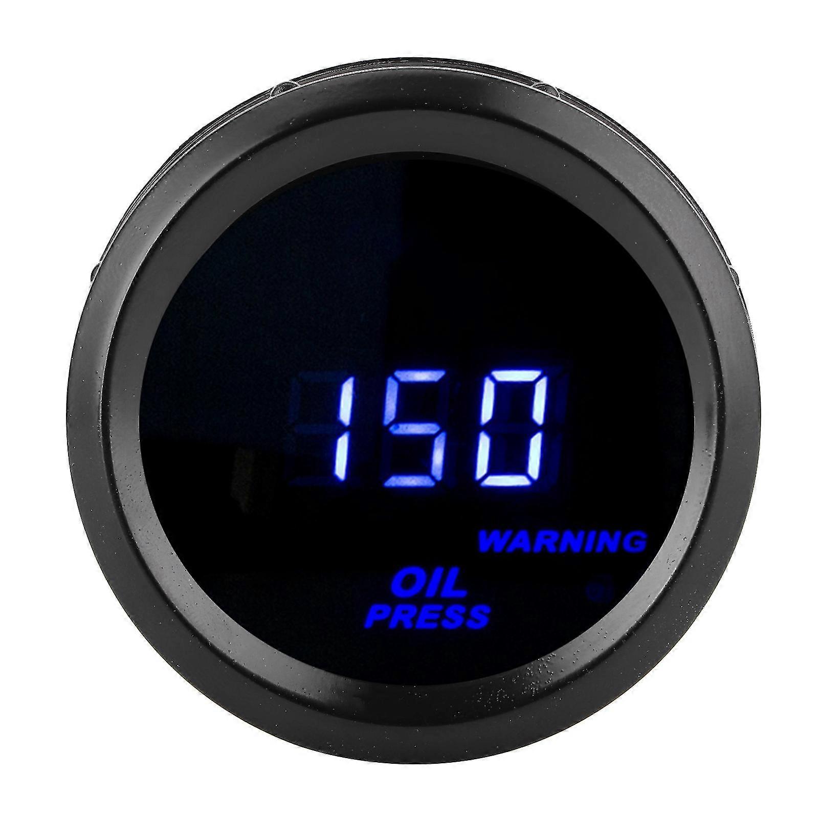 12V High Accuracy 0-150PSI Digital Oil Pressure Meter with Blue LED Display and Sensor