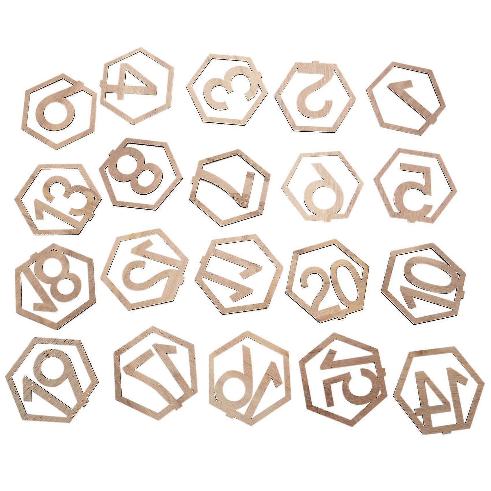 1-20 Numbers Wood Signs Wedding Hexagon Table Number Wooden Table Numbers Rustic Wedding Engagement XYT