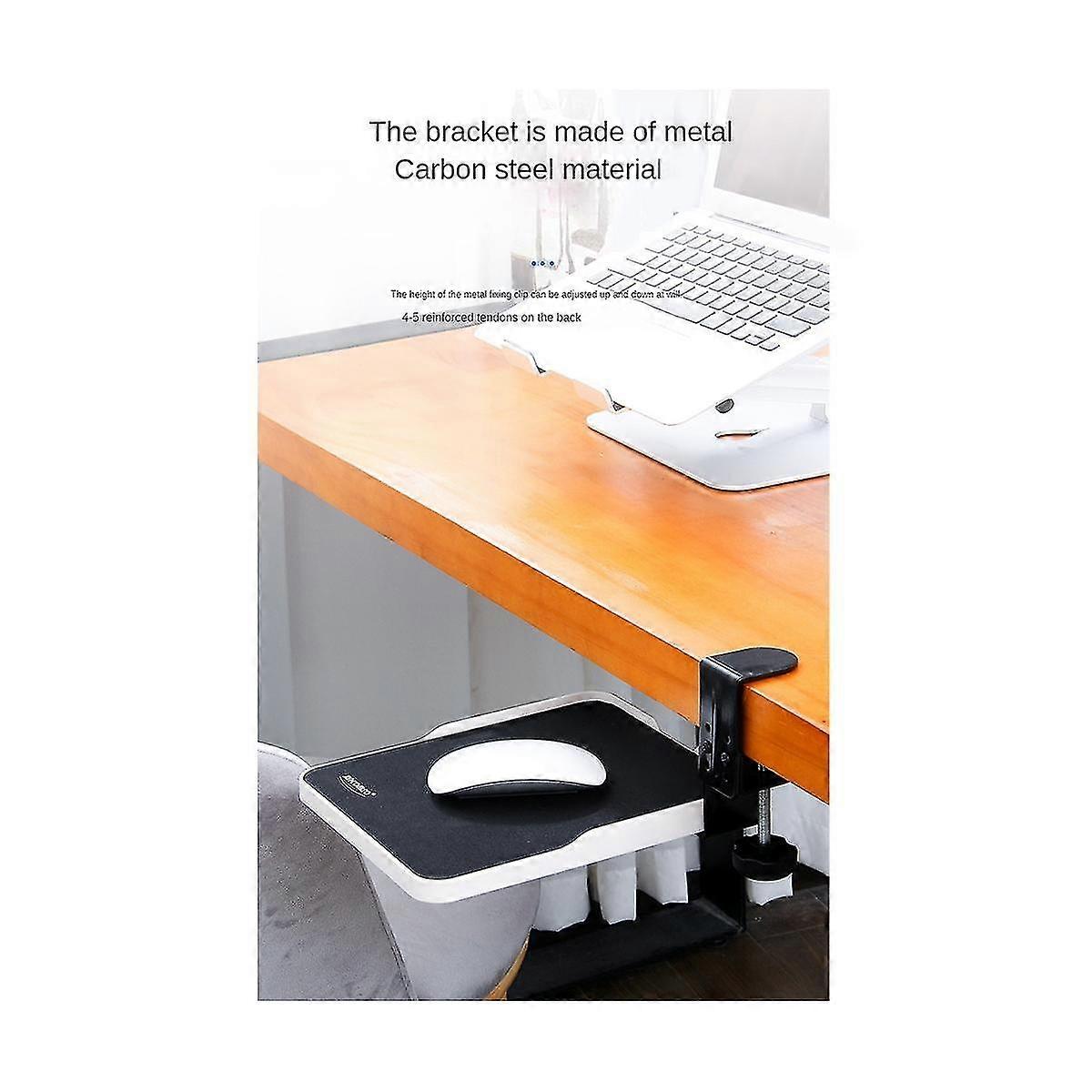 Push-pull Suspension Mouse Pad Wrist Desktop Storage Box Multi-functional Keyboard Support Arm Storage Box,a