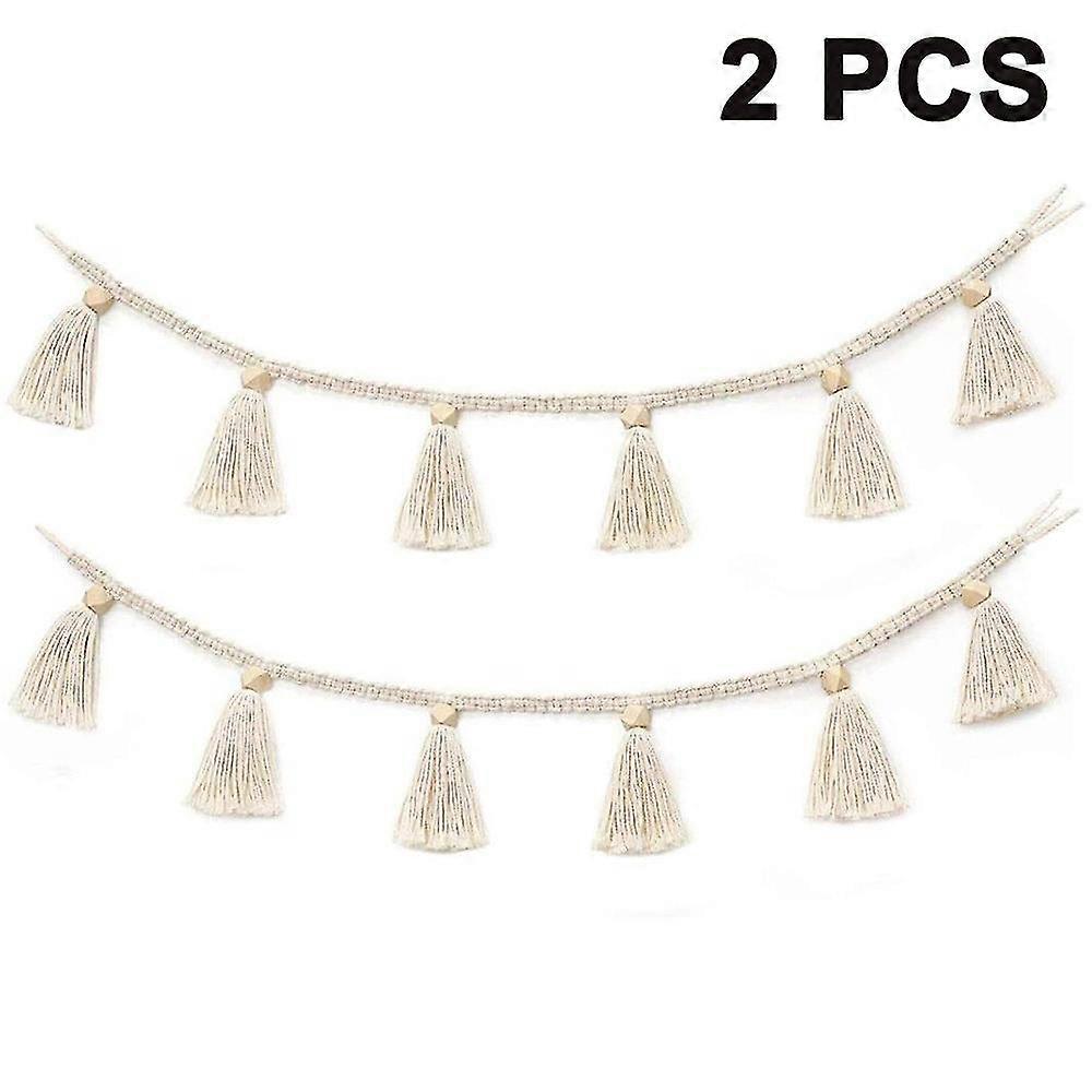 2pcs Children's Room Tassel Pendant - Beige