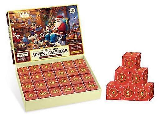 Puzzle Advent Calendar 2023, 1008 Pieces Puzzle 24 Days Christmas Countdown Advent Calendars, Christmas Gift Idea For Kids Adult