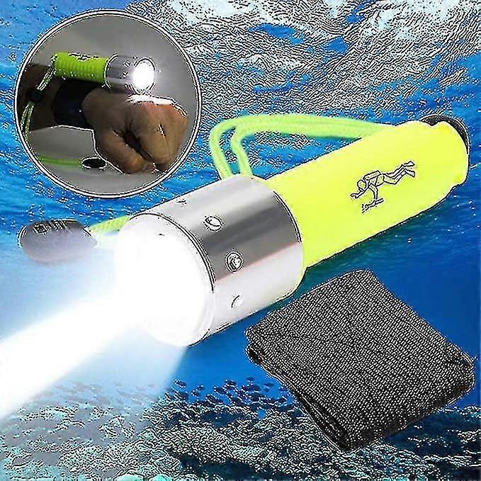 Srbtv-portable 6000 Lumen Diving Torch Underwater 50 Metre Torch Rechargeable Led Light Diving Safety Torch
