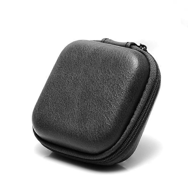 Leather Data Cable Earphone Storage Bag