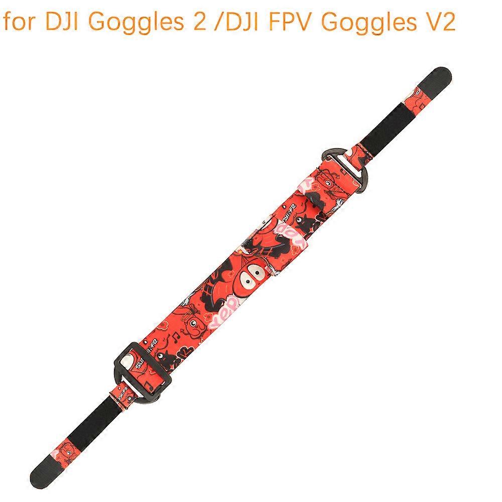 Hodestropp for DJI Avata vernebriller 2 / FPV briller V2 hodestropp batteri oppbevaringsveske Elite stropp batteriholder