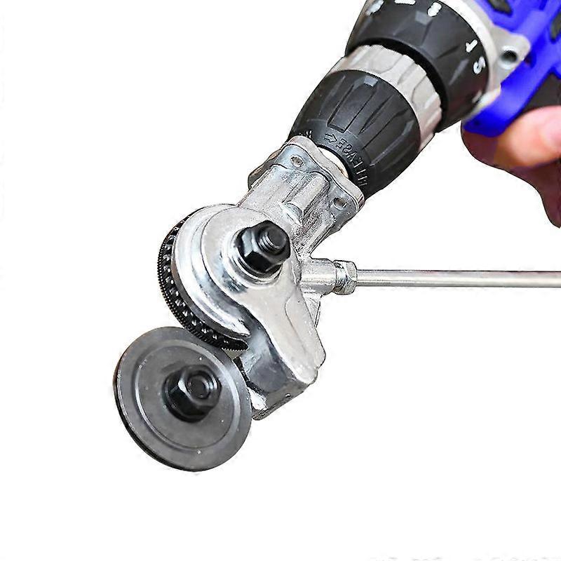 Sheet Metal Nibbler, Electric Drill Plate Cutter, Metal Nibbler Drill Attachment with Adapter, Easy to Use, for Cutting Metal Plates