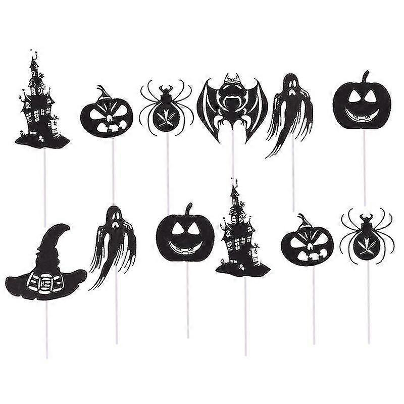 12pcs Halloween Cake Decor For Halloween Decorations