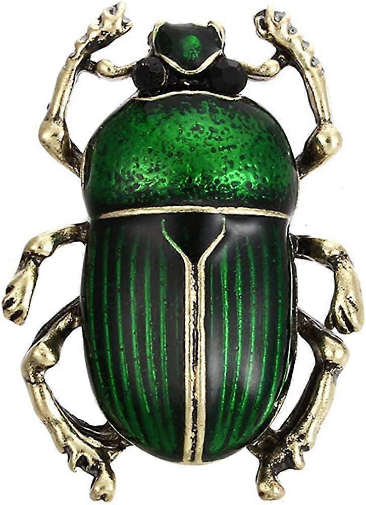 バッジヴィンテージレディビートルエナメル動物昆虫ブローチピン女性スカーフパーティージュエリー