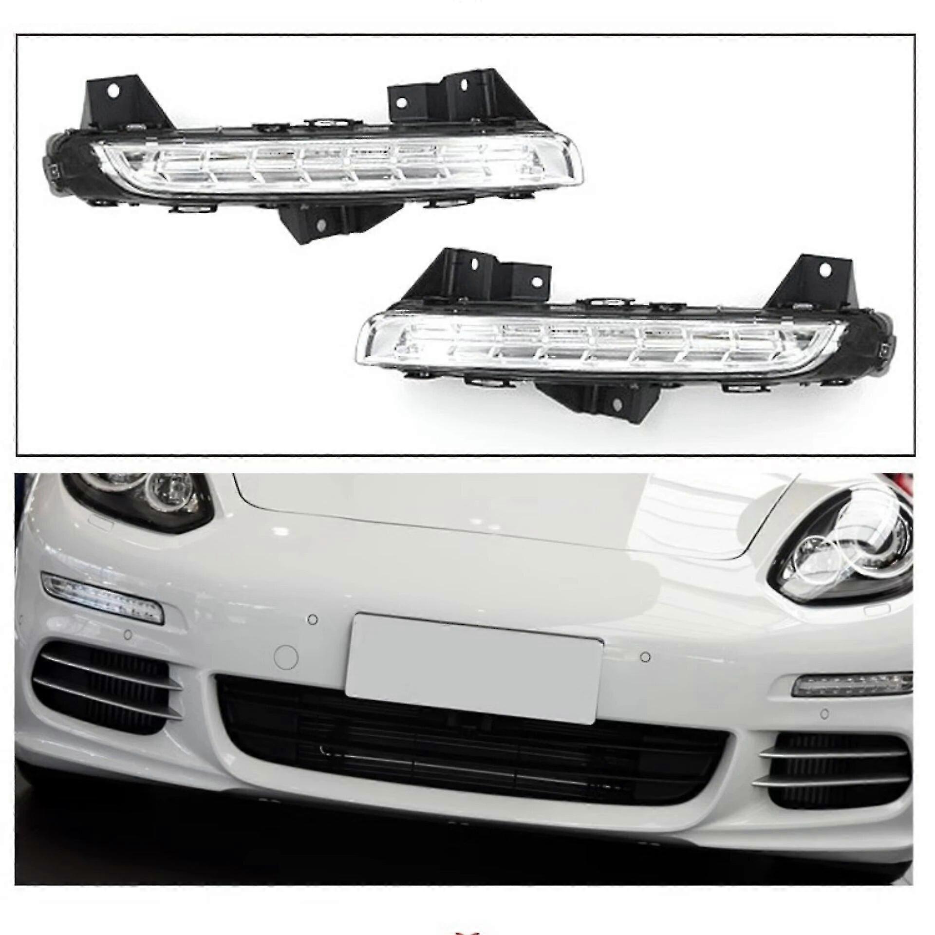 ボディキット デイタイム ランニング ライト ポルシェ パナメーラ 2014-2017 フロント バンパー ライト カーアクセサリー