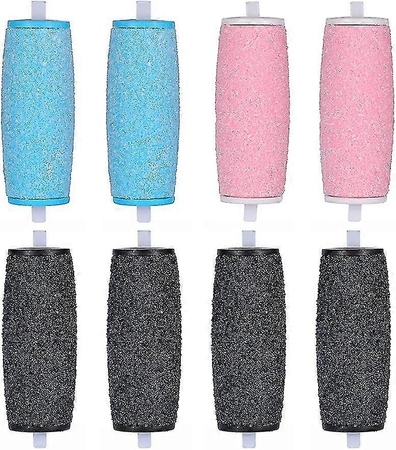 8pcs Replacement Rollers Heads Refills, Extra Rough Hard Skin Remover Accessories new