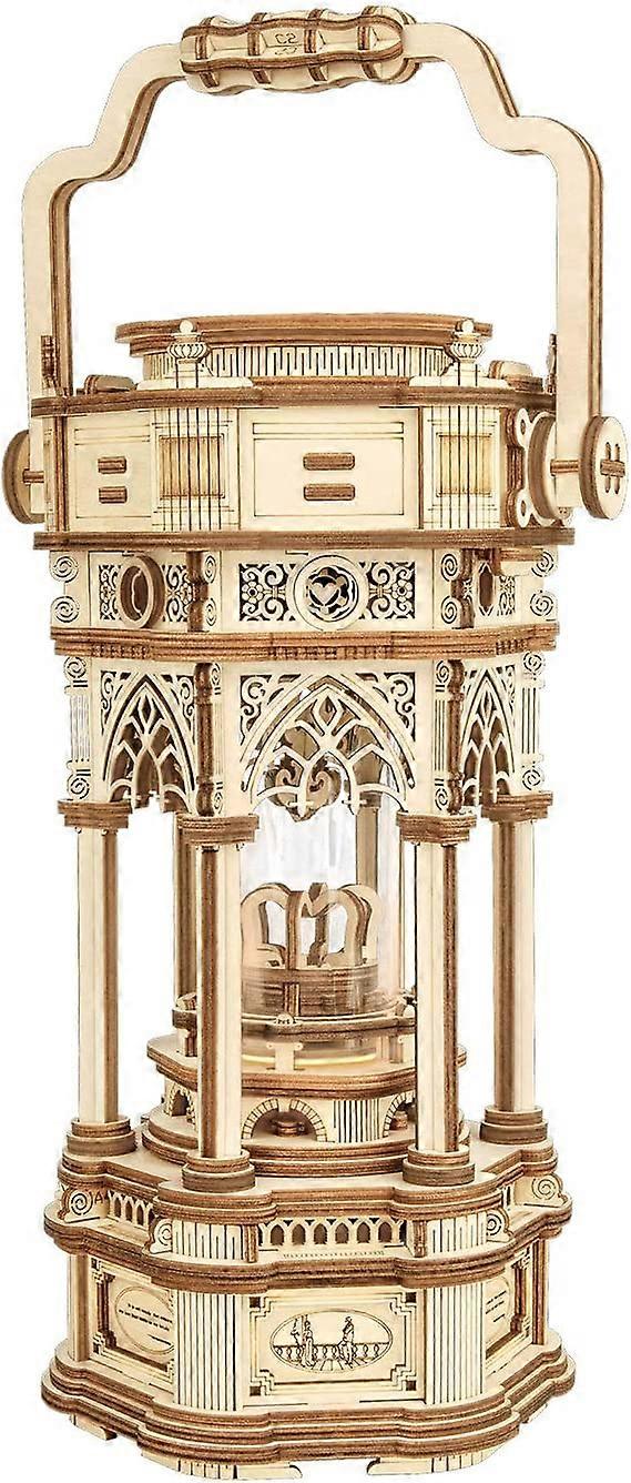 3D Wooden Puzzles DIY Musical Box Building Kit Mechanical Models to Build (Victorian Lantern)