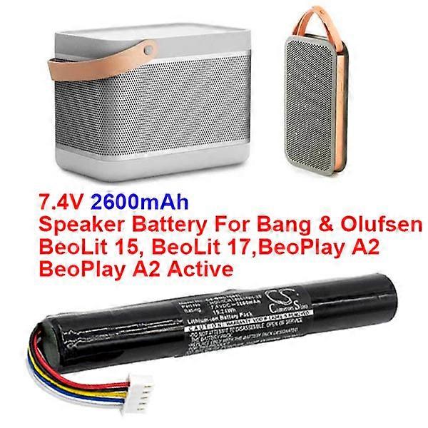 SHINEAR 2600mAh Battery Replacement For BeoLit 17 BeoPlay A2