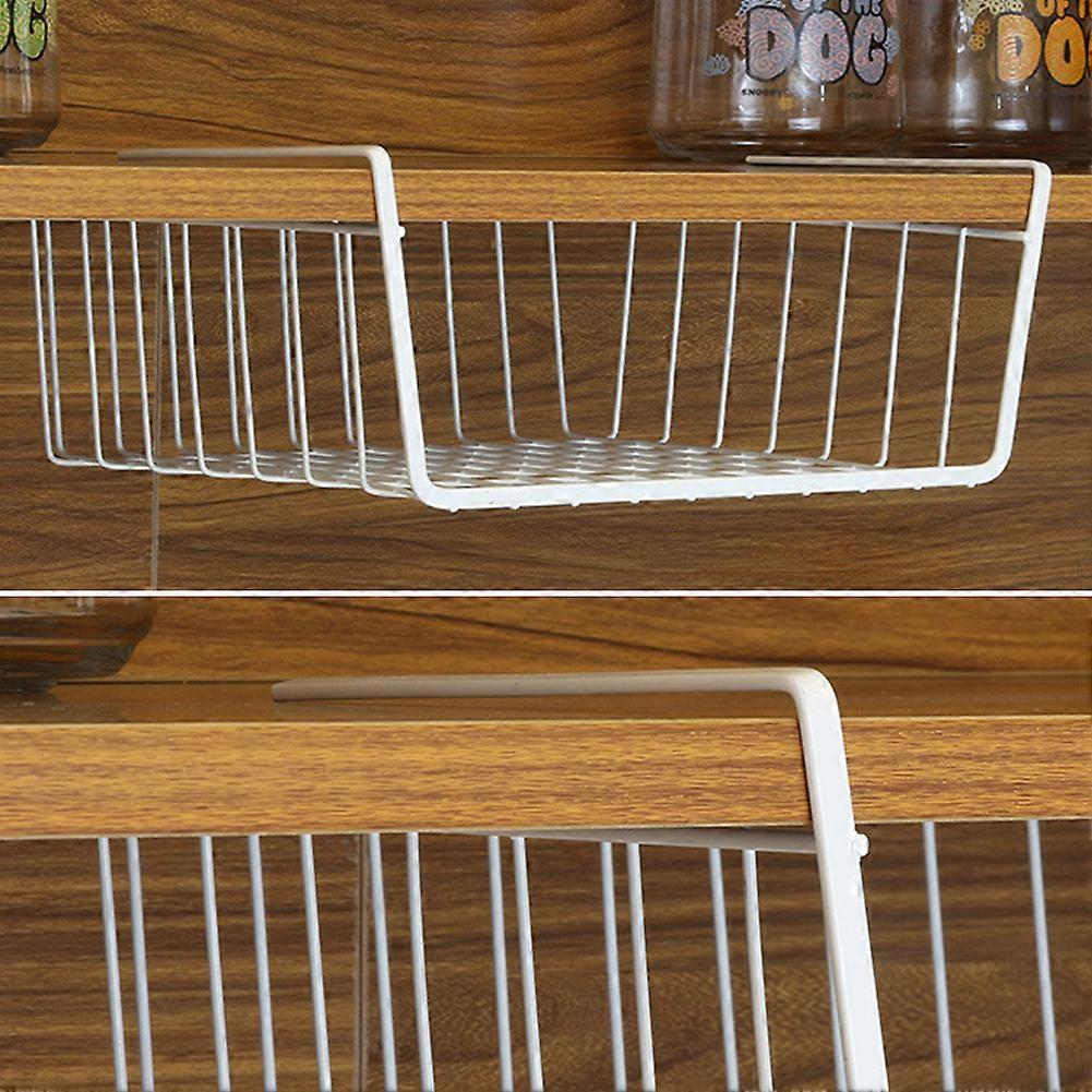 Metal Cabinet Closet Desk Hanging Mesh Basket Wire Bookcase Shelf Rack Organizer