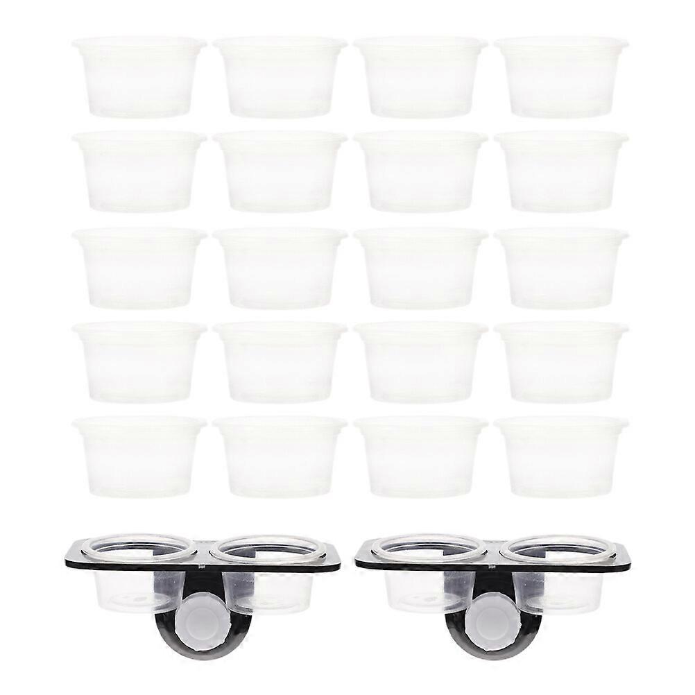 1 Set of Reptile Feeding Ledge with Suction Cup Reptile Water Feeder Reptile Tank Supplies