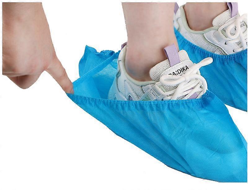 Premium Disposable Boot Shoe Covers 100 Pack Durable Non-Slip