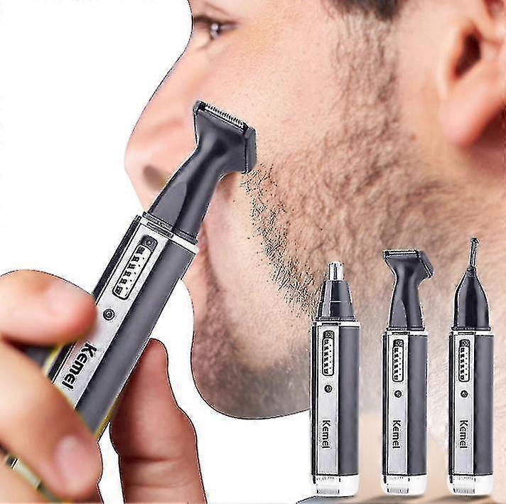 Zk-4 in 1 Usb Ladattavat Miehet Sähköinen Nenä Korva Hiukset Trimmeri Kivuton