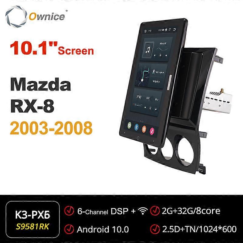 Tesla Style PX6 Android 10.0 Car DVD Player 13.3" 1920*1080 Rotation Autoradio Navigation GPS For Mazda RX-8 2003 - 2008 Radio