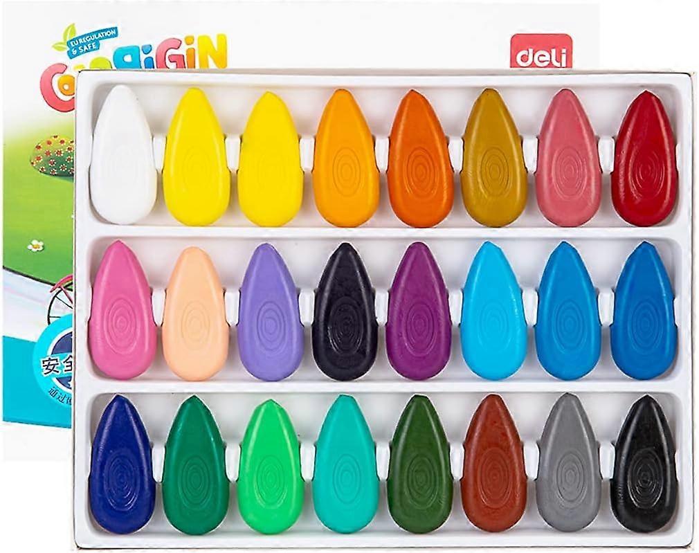 Waschbares Buntstift-Set - 24 Farben für Kleinkinder Ungiftige Farbstifte
