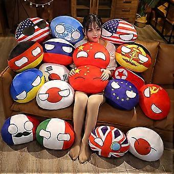 Polandball Plush Doll Countryball Ussr Usa France Russia Uk Japan 